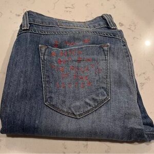 Siwy Jeans Cropped/Ankle Size 29 Embroidered‎ On Back Pocket